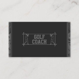 Golf Coach Instructeur Leraar Lessen Instructie Visitekaartje