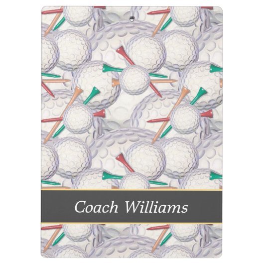 Golf Coach Klembord (Achterkant)