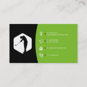 Golf Coach | Lessen voor de praktijkervaring Visitekaartje (Achterkant)