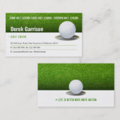 Golf Coach | Professionele Golf Instructor Lesson Visitekaartje (Voorkant / Achterkant)