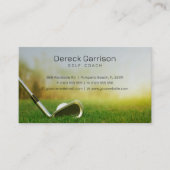 Golf Coach | Professionele Golf Instructor Lesson Visitekaartje (Voorkant)