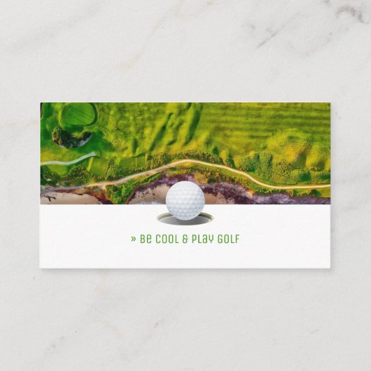 Golf Coach | Professionele Golf Instructor Lesson Visitekaartje (Achterkant)