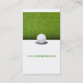 Golf Coach | Professionele Golf Instructor Lesson Visitekaartje (Achterkant)