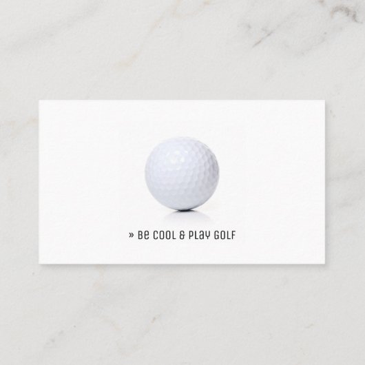 Golf Coach | Professionele Golf Instructor Lesson Visitekaartje (Achterkant)