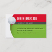 Golf Coach | Professionele Golf Instructor Lesson Visitekaartje (Voorkant)