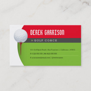 Golf Coach   Professionele Golf Instructor Lesson Visitekaartje