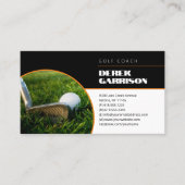 Golf Coach | Professionele Golf Instructor Lesson Visitekaartje (Voorkant)
