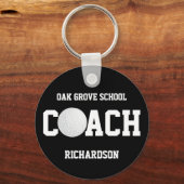 Golf Coach Sport Sleutelhanger (Achterkant)