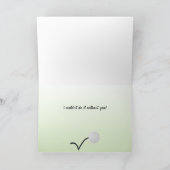 Golf coach sporten bedankkaart (Binnen)