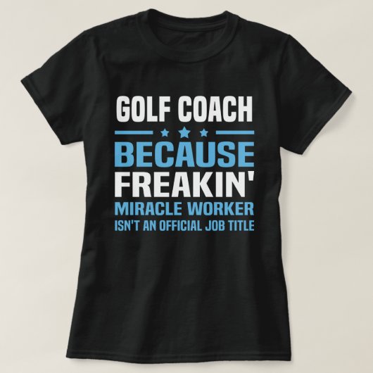 Golf Coach T-shirt (Design voorkant)