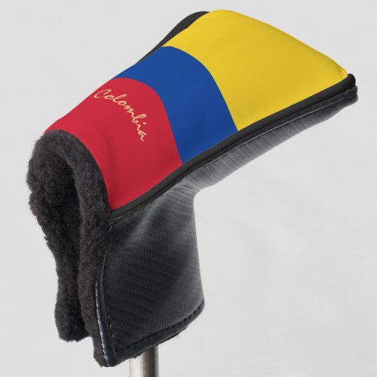 Golf Colombia en Colombiaanse vlag /Golf Clubs Hoe Golfheadcover (3/4 voorkant)