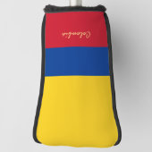 Golf Colombia en Colombiaanse vlag /Golf Clubs Hoe Golfheadcover (Draai 90)
