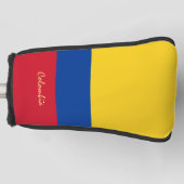 Golf Colombia en Colombiaanse vlag /Golf Clubs Hoe Golfheadcover (Voorkant)