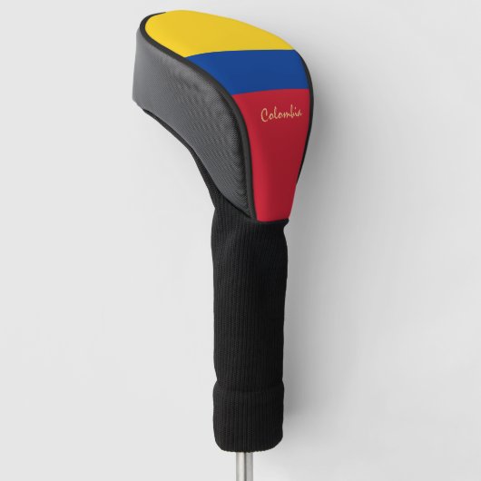 Golf Colombia en Colombiaanse vlag /Golf Clubs Hoe Golfheadcover (Schuin)