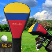 Golf Colombia en Colombiaanse vlag /Golf Clubs Hoe Golfheadcover