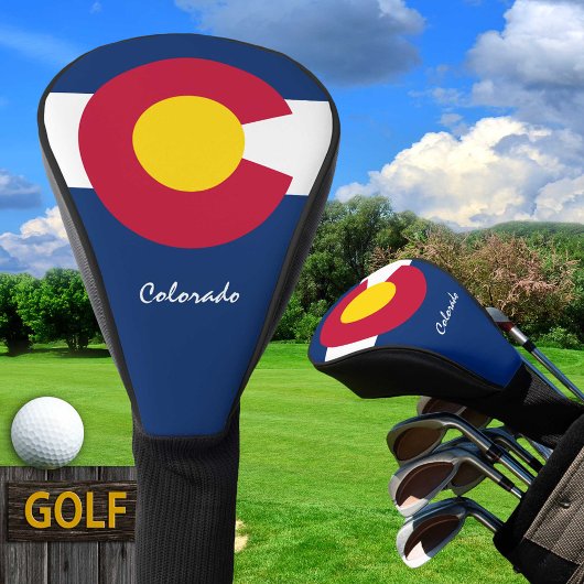 Golf Colorado & Colorado Flag/Golf Clubs Hoesjes Golfheadcover