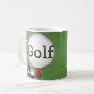 Golf Composite Ball Cart Flags Koffiemok