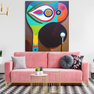Golf Compositie - Grote schilderij Canvas Print