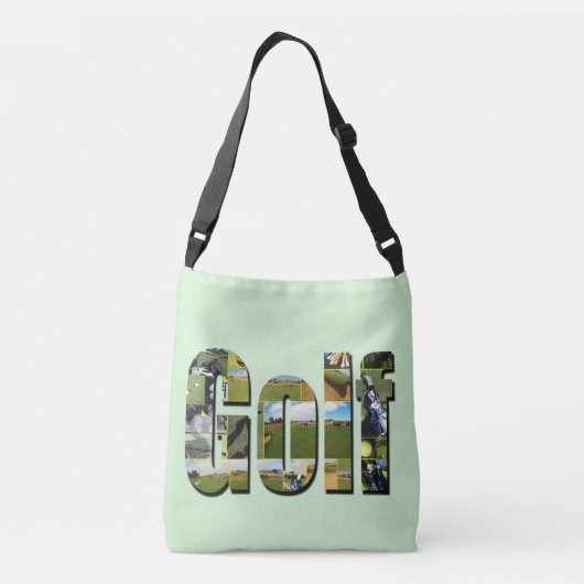 Golf Composition Afbeelding Logo, Crossbody Tas (Achterkant)