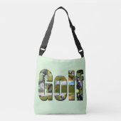 Golf Composition Afbeelding Logo, Crossbody Tas (Voorkant)
