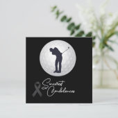 Golf condoleances voor de vrouw golfer kaart (Staand voorkant)