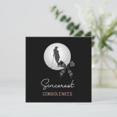 Golf condoleances voor de vrouw golfer kaart (Staand voorkant)