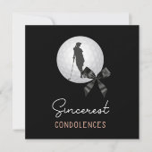 Golf condoleances voor de vrouw golfer kaart (Voorkant)