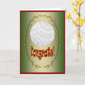 Golf - Congrats! Kaart (Gele Bloem)