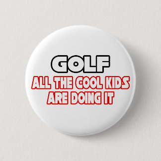 Golf...Cool Kids Ronde Button 5,7 Cm