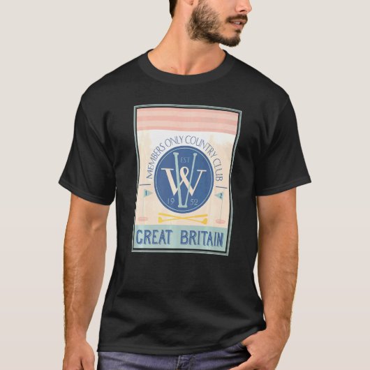 Golf Country Club 1952 Golfing Golfer Tees Uk Grea (Voorkant)