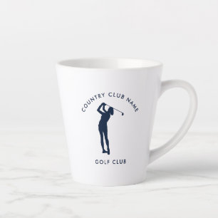 Golf Country Club Navy Blue Team Swag Latte Mok
