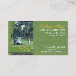 Golf Country Club Visitekaartje