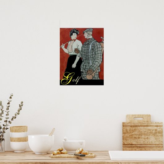 Golf Couple Print (Keuken)
