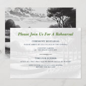 Golf Couple Wedding Rehearsal Kaart (Voorkant / Achterkant)