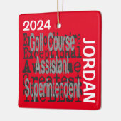 Golf Course Assistant Superintendent Buitengewoon Keramisch Ornament (Links)