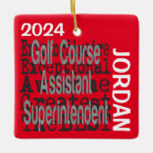 Golf Course Assistant Superintendent Buitengewoon Keramisch Ornament (Voorkant)