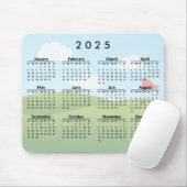 Golf Course Design 2025 Kalender Mousepad Muismat (Met muis)
