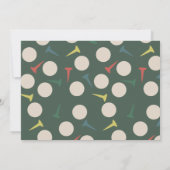 Golf Course Fairway Photo Kid's Birthday Par-Tee Kaart (Achterkant)