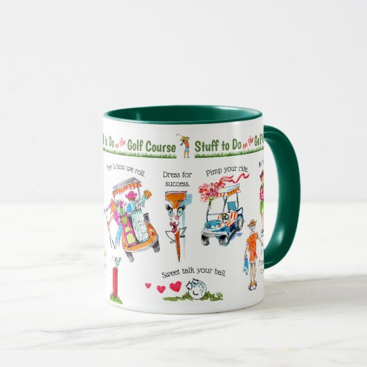 Golf Course Fun Stuff te doen Mok (Voorkant rechts)