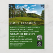 Golf Course, GoIf Lesson Adverteren Flyer (Voorkant)
