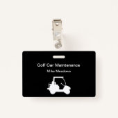 Golf Course Golf Car Maintenance Crew Badges (Achterkant met clip)