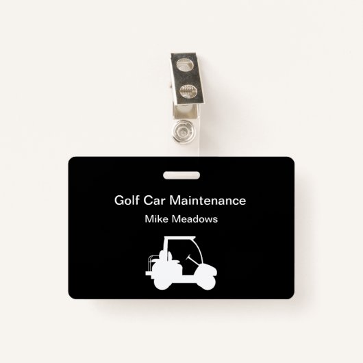Golf Course Golf Car Maintenance Crew Badges (Voorkant met clip)
