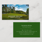 Golf Course, Golf Club, Golfer, Golf Coach Visitekaartje (Voorkant / Achterkant)