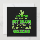 Golf Course Golfer Golfing Putter Caddy Gif Kaart (Voorkant)