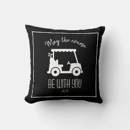 Golf Course Golfer Quote Cute Golf Cart Gepersonal Kussen