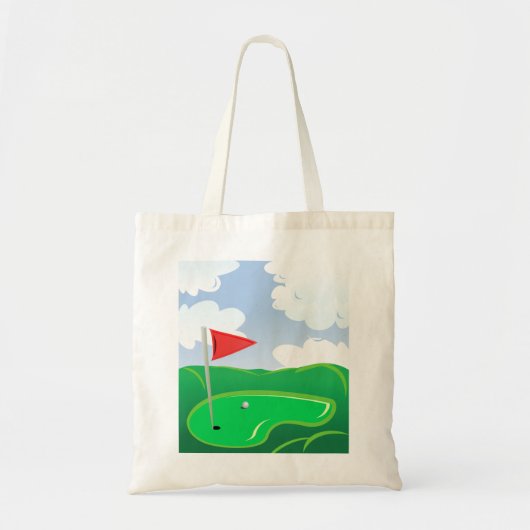 Golf Course Green Canvas tas (Voorkant)