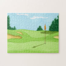 Golf Course Green Illustration