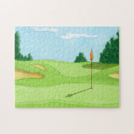 Golf Course Green Illustration Legpuzzel