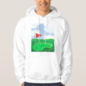 Golf Course Green Mannen Hoodie (Voorkant)
