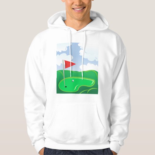 Golf Course Green Mannen Hoodie (Voorkant)